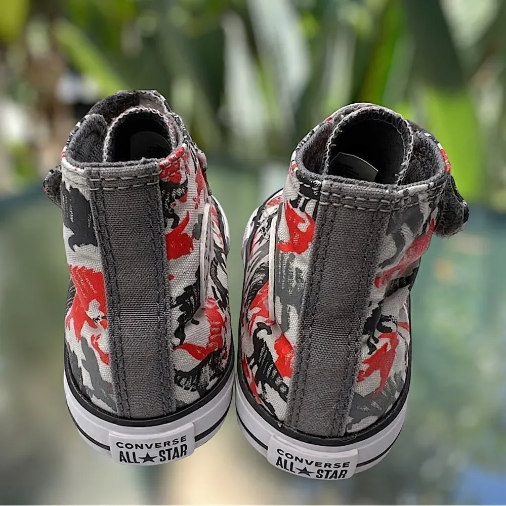 🦖🦕Converse Toddler Chuck Taylor All Star Dino Daze High-Top Sneakers Size 6